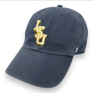 LSU Tigers interlocking logo ‘47 Franchise cap hat NWT navy blue. Size Large